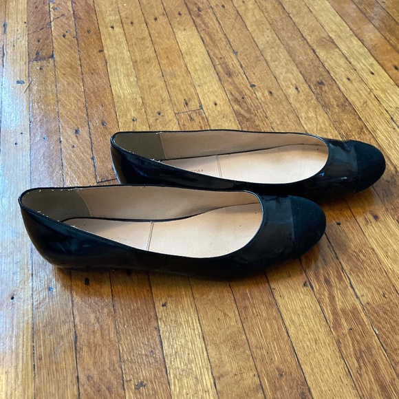 Marais USA Patent Ballet Flats with Suede Tips 10 - Picture 6 of 9